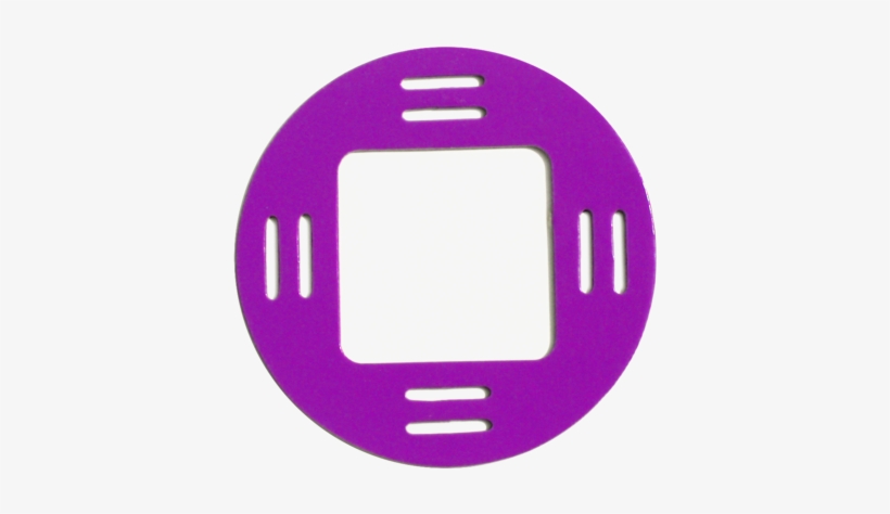 Purple Picture Frame Fobbie - Circle, transparent png #1319752