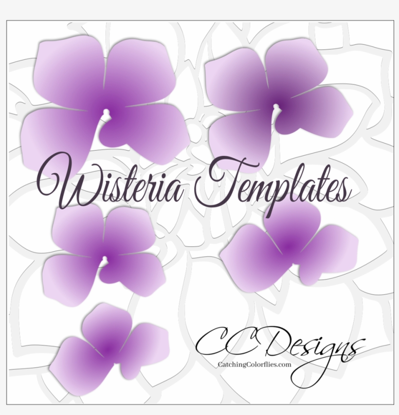 Hanging Paper Wisteria Flower Templates - Paper, transparent png #1320532