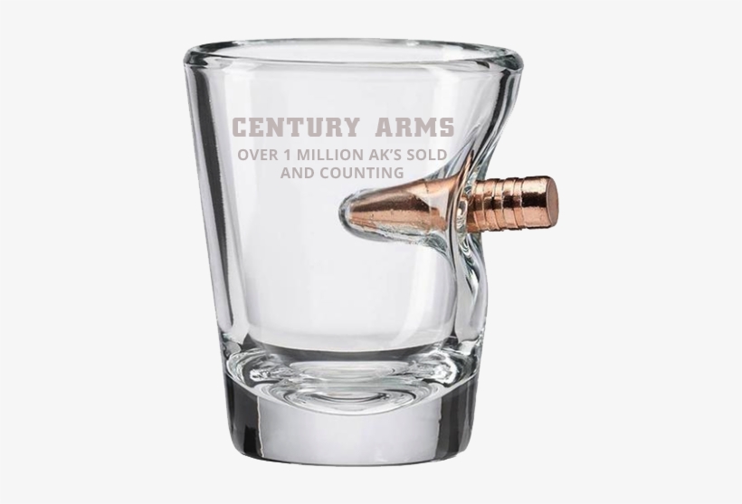 Benshot Shot Glass With Bullet - Handmade, transparent png #1320743