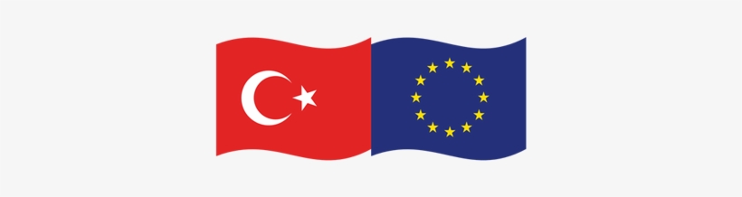Eu And The Republic Of Turkey - Europe Turkey Flag Png, transparent png #1320795