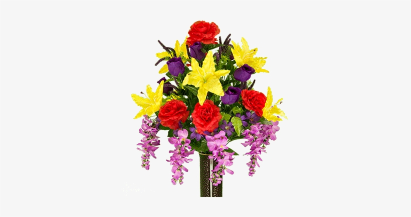 Lg 1758 Yellow Lily, Orchid, Wisteria - Flower, transparent png #1321217