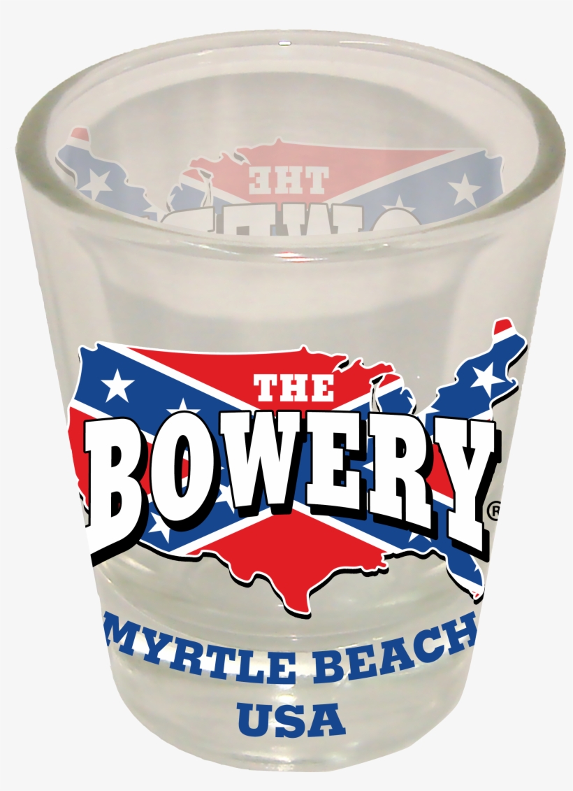 “bowery” Usa Map Shot Glass - Cup, transparent png #1321286