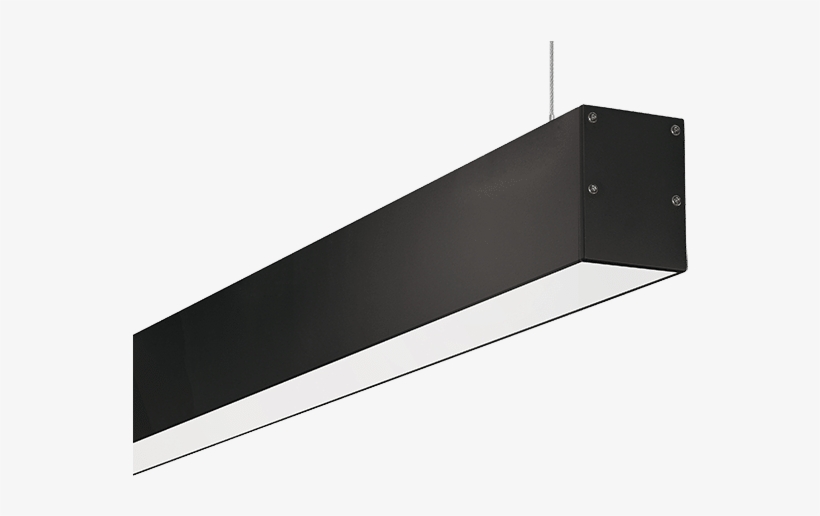 Led Pendant Light Surprising Seamless Linear Office - Linear Lighting Pendant Black, transparent png #1321667