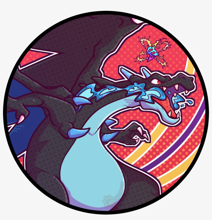 Pokemon Icon Mega Charizard X - Pokemon Icon, transparent png #1322250