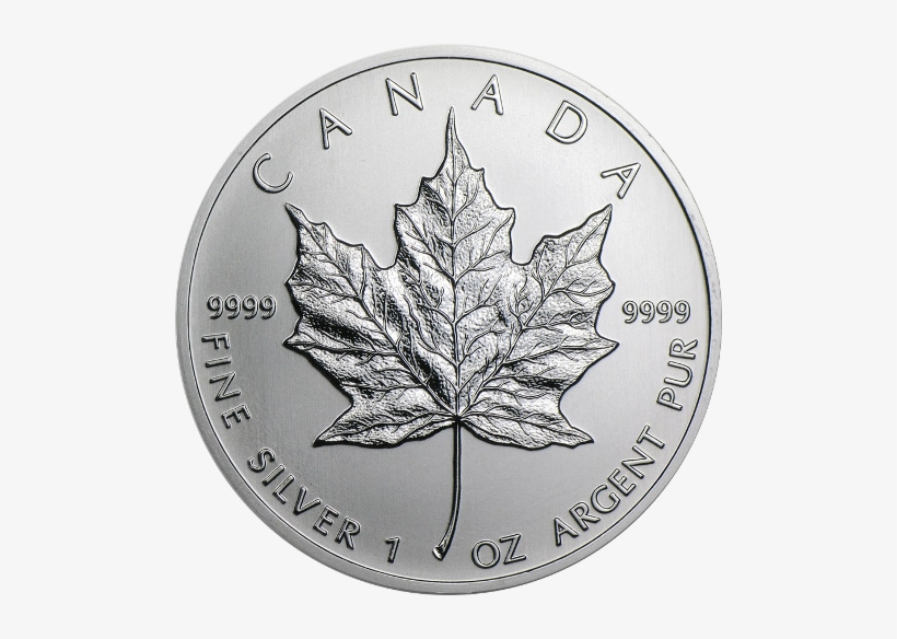 Monster Box Silver Maple Leaf Coin - Canada 1 Oz Silver Maple Leaf, transparent png #1322268