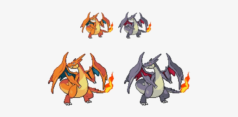 Mega Y By Gardow - Pokemon Mega Charizard Sprite, transparent png #1322406