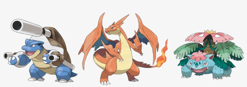 The New Expansion Includes A Total Of 12 New Pokemon-ex, - Venusaur Blastoise Charizard Mega Evolution, transparent png #1322437
