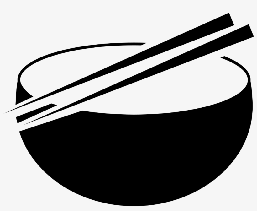 Bowl And Chinese Chopsticks Comments - Bowl With Chopsticks Clipart, transparent png #1322779