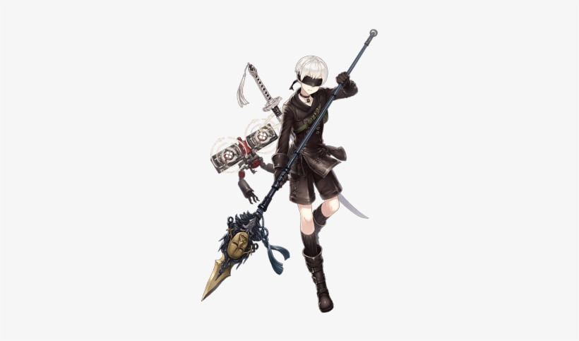 9s/paladin - Nier Automata 9s Figure, transparent png #1322956