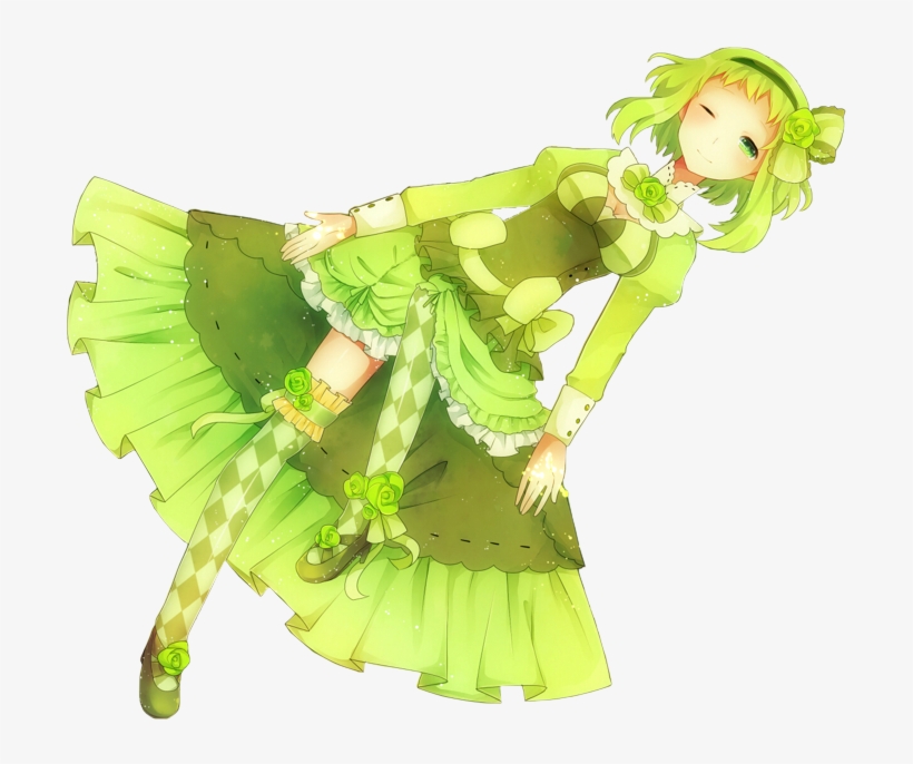 06cabdaa3dd2 - Вокалоид Гуми Прозрачный Фон, transparent png #1323276