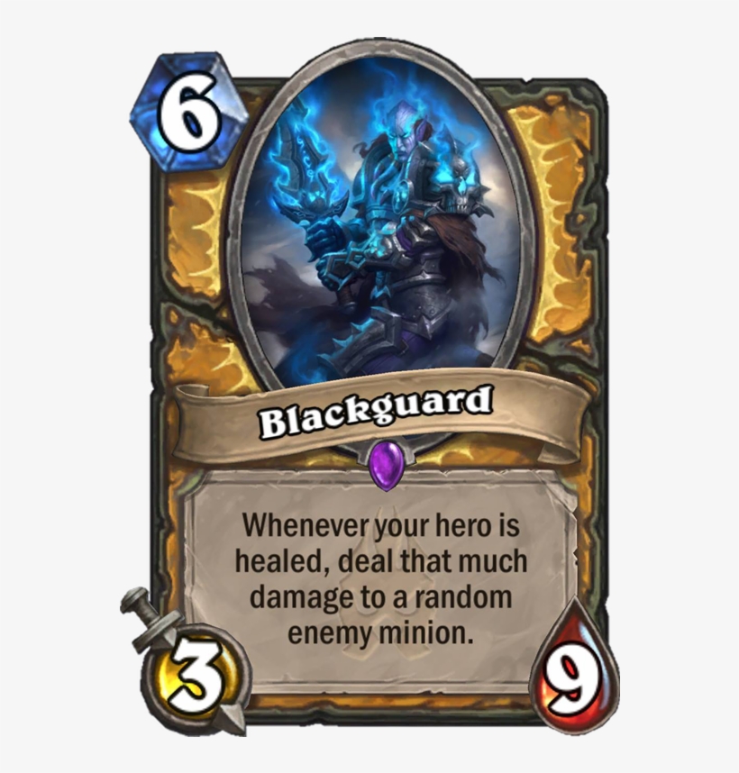 Blackguard Is A 6 Mana Cost Epic Paladin Minion Card - Hearthstone Knights Of The Frozen Throne Cards, transparent png #1323441