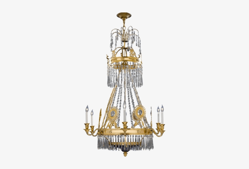 Cut Glass Chandeliers - Chandelier, transparent png #1323733