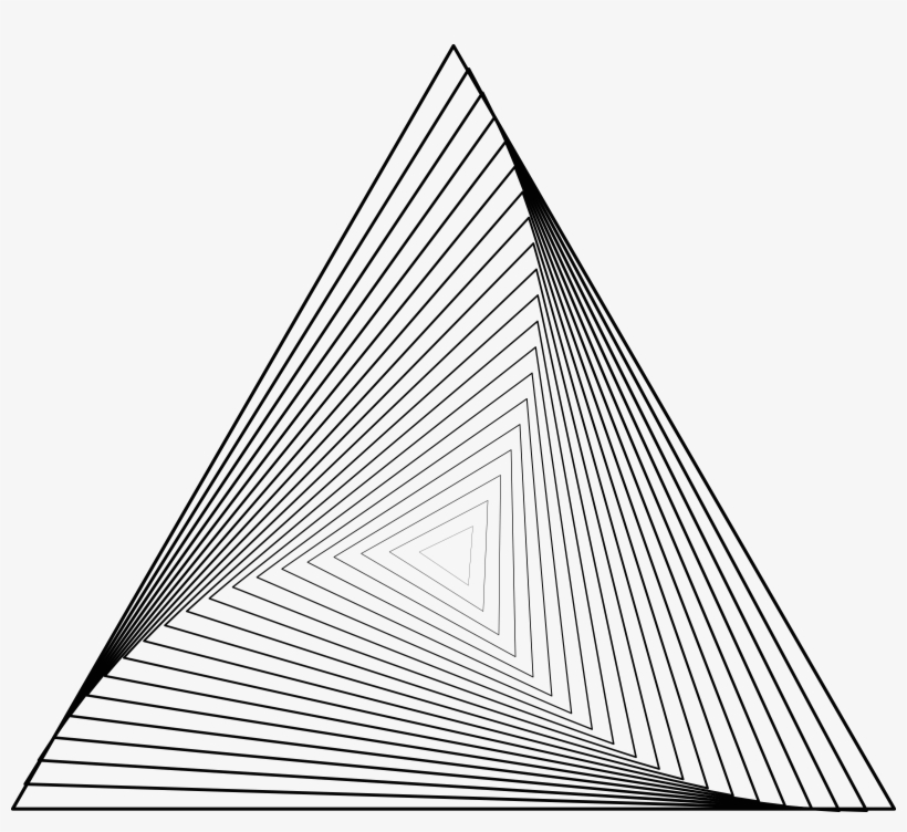Triangle - Ilusion Optica De Triangulos, transparent png #1323735