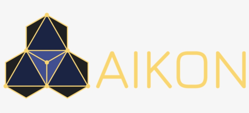 Aikon Logo Horizontal Gold - Triangle, transparent png #1324479