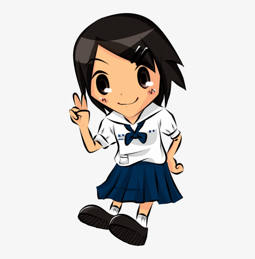 String Light Png - Thai Student Uniform Cartoon, transparent png #1324724