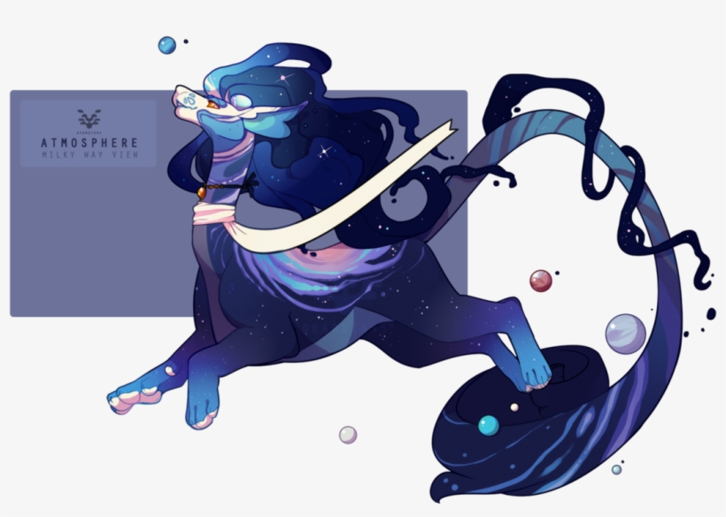 Milky Way View By Sincommonstitches - Cartoon, transparent png #1324873