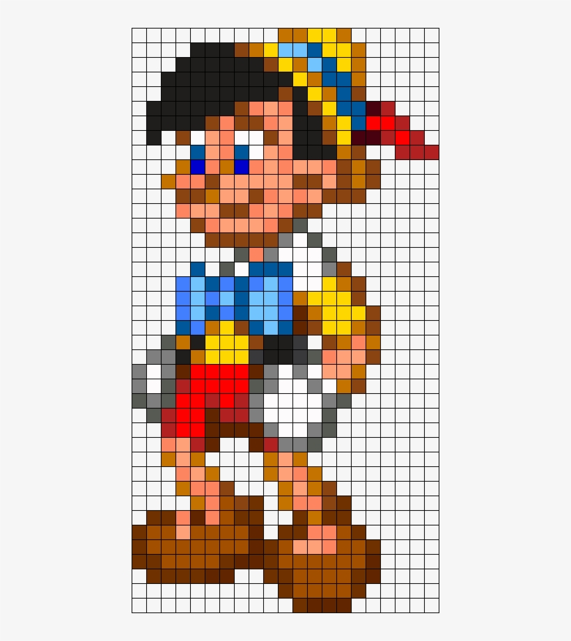 Pinocchio Perler Bead Pattern / Bead Sprite - Disney Perler Bead ...