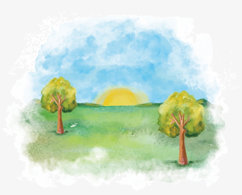 Watercolor Forest Transprent Png Free Download Paint - Watercolor Painting, transparent png #1325262