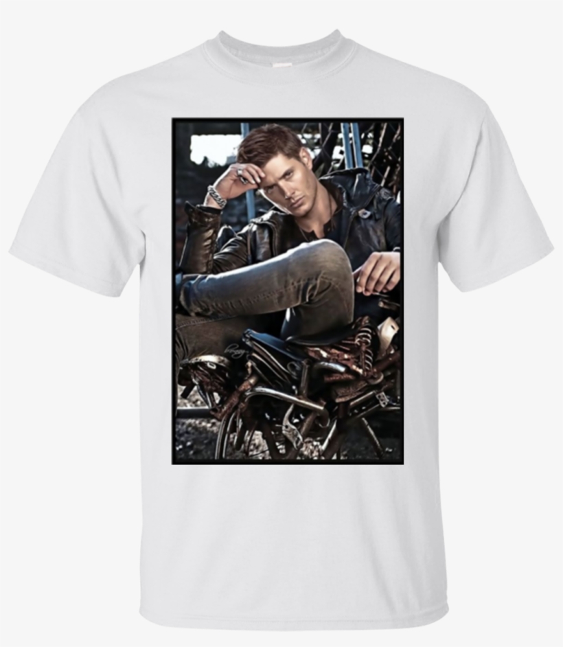 Dean Winchester Motorbike Hoodies Sweatshirts - Jensen Fanart, transparent png #1326063