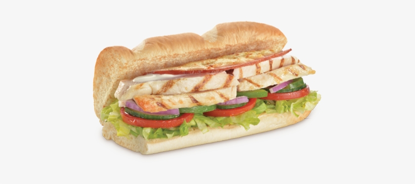 A Chicken Bacon Melt From Subway - Subway Chicken And Bacon, transparent png #1326221