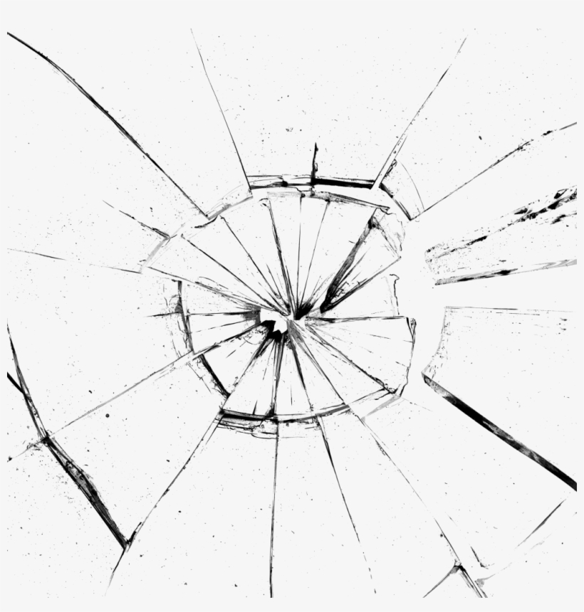 Glass Broken Transparent Decorative - Shattered Glass, transparent png #1326652