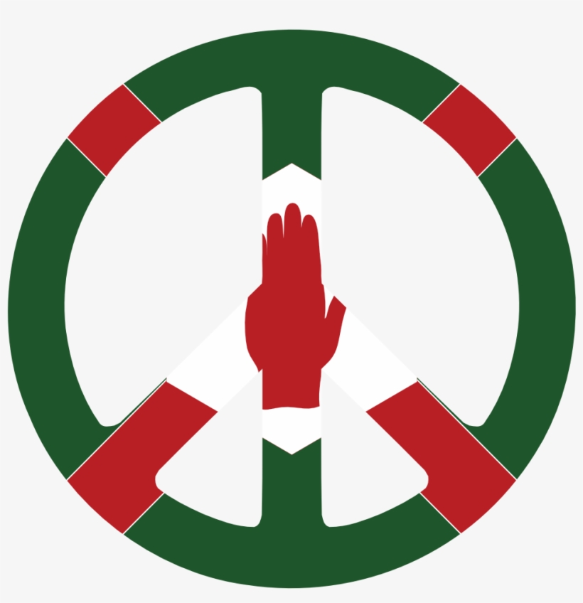 Northern Ireland Peace Symbol Flag 3 Cnd Logo Youtube - Angel Tube Station, transparent png #1326744