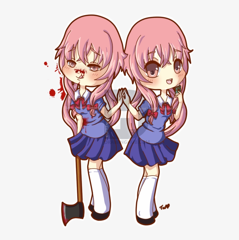 Yuno Gasai - Yuno Gasai Cute Chibi, transparent png #1326745