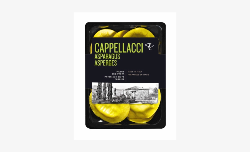 Pc Black Label Cappellacci Asparagus Filled Egg Pasta - Pasta, transparent png #1326769