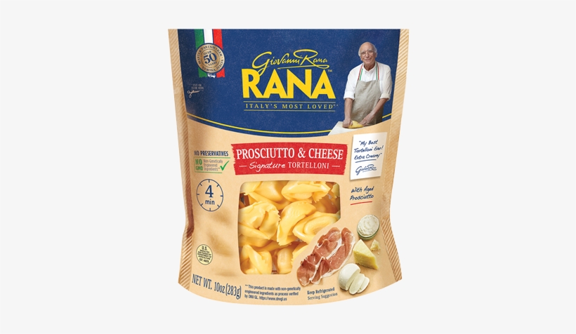 Prosciutto & Cheese Tortelloni - Rana Ravioli, Chicken & Roasted Garlic - 10 Oz, transparent png #1327123