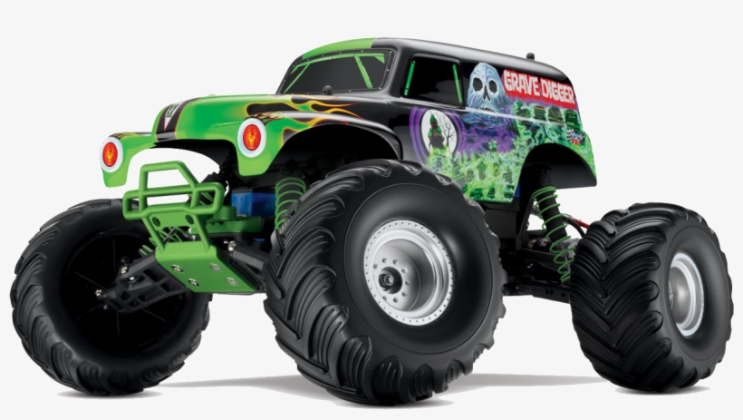 Grave Digger Rc Png - Monster Truck Grave Digger Png, transparent png #1327779