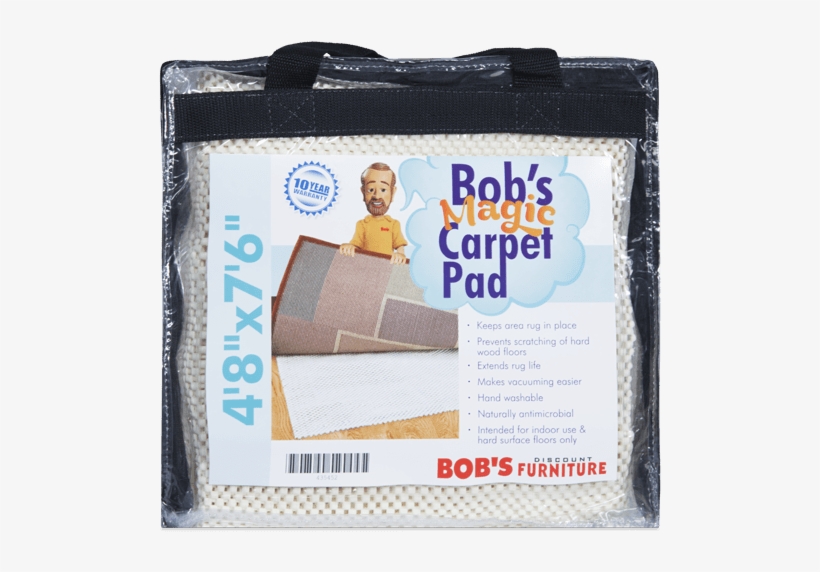Bob's Magic Carpet Pad 4'8" X 7'6" - Bob's Discount Furniture, transparent png #1327807