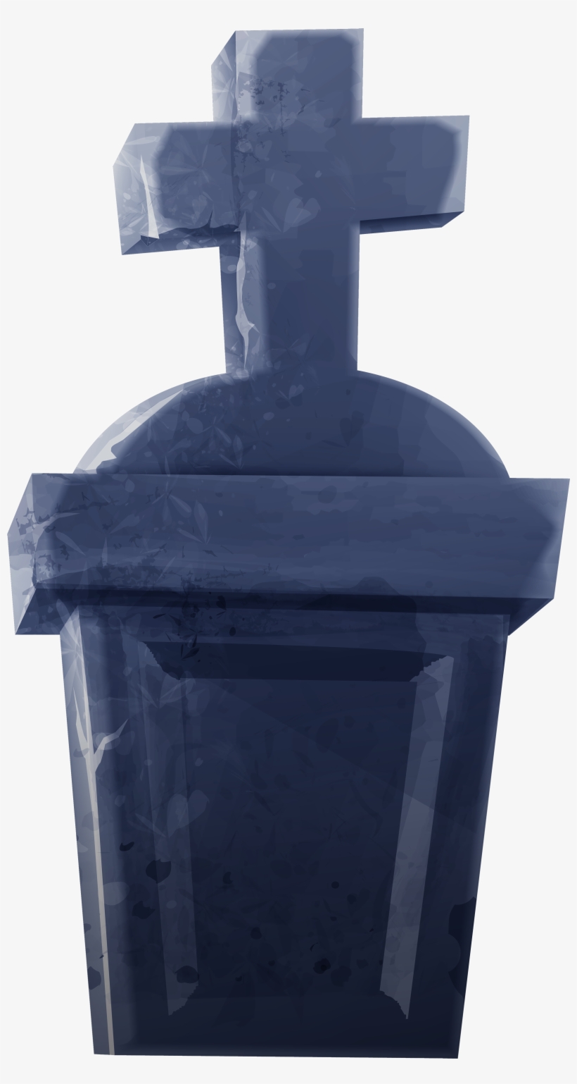Tombstone With Cross Png Clipart Image - Clip Art, transparent png #1327809