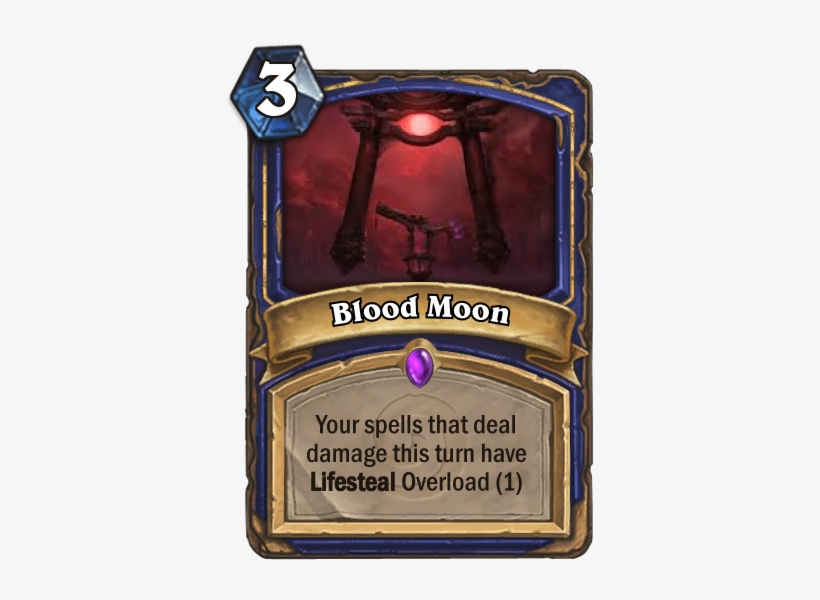 Blood Moon, Hype For The New Expansion - Lesser Mithril Spellstone, transparent png #1328408