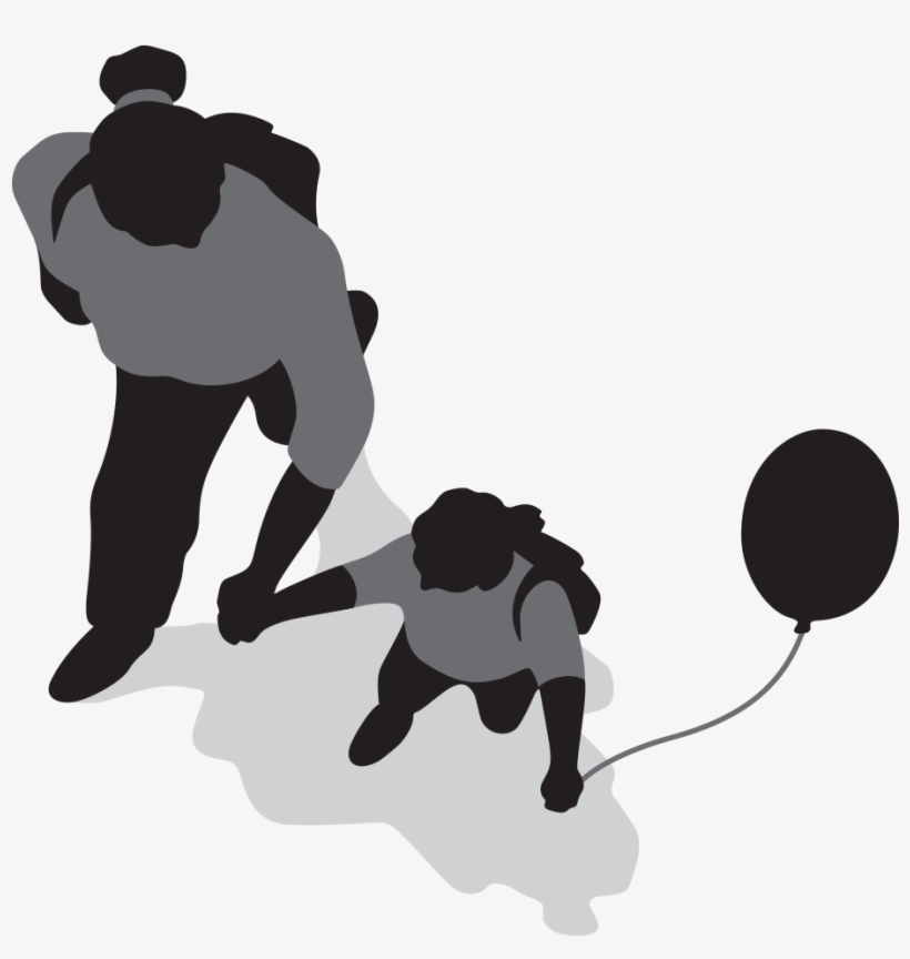 Latest Statistics Show That The Number Of Children - Silhouette Top View Png, transparent png #1329344