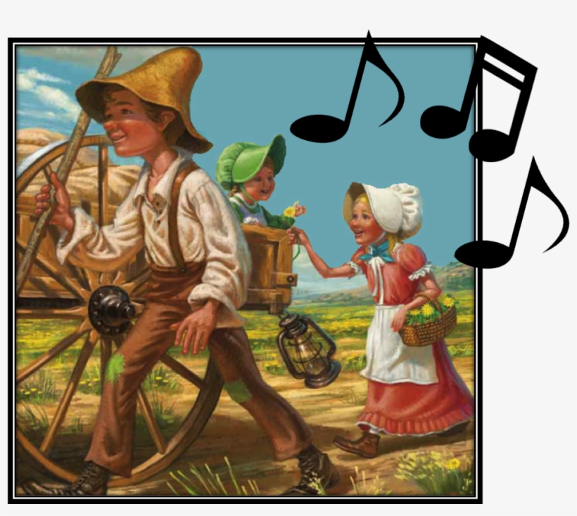 Pioneer Children Sang As They Walked - Pioneer Children Clip Art, transparent png #1329369