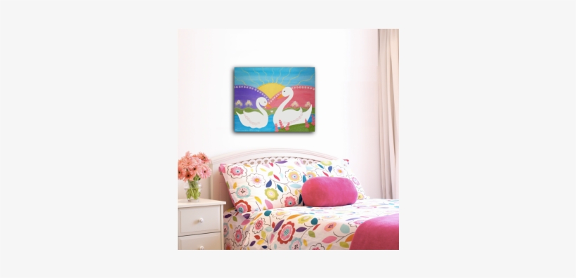 Upon Swan Lake - Personalised Butterfly Wall Sticker, transparent png #1329417