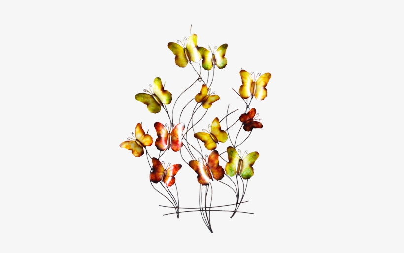 Butterfly Swarm Wall Art - La Hacienda Butterfly Swarm, transparent png #1329490