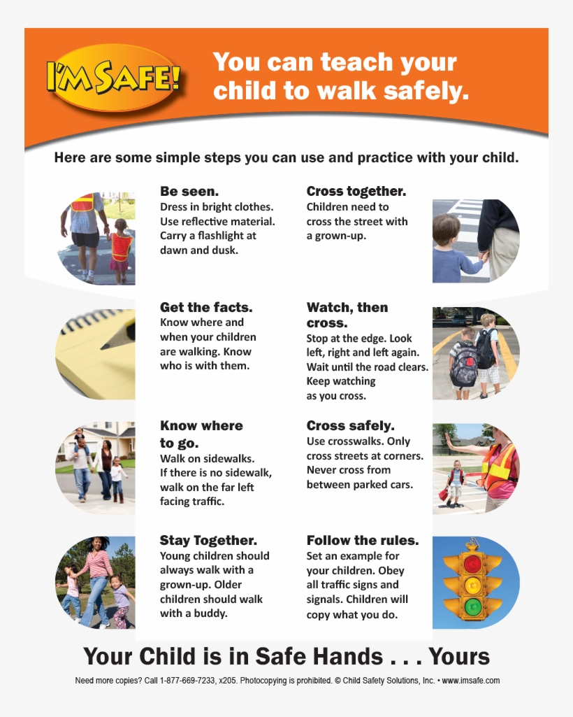 6-5035 Parent Tip Sheet - Pedestrian Safety Tips, transparent png #1329677