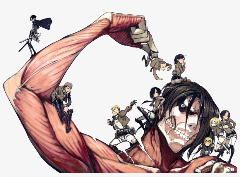 Eren Yeager Mikasa Ackermann Armin Arlert Fictional - Attack On Titan 3, transparent png #1329992