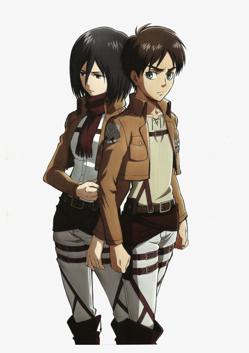 Attack On Titan Png Transparent Picture - Eren Mikasa, transparent png #1330039