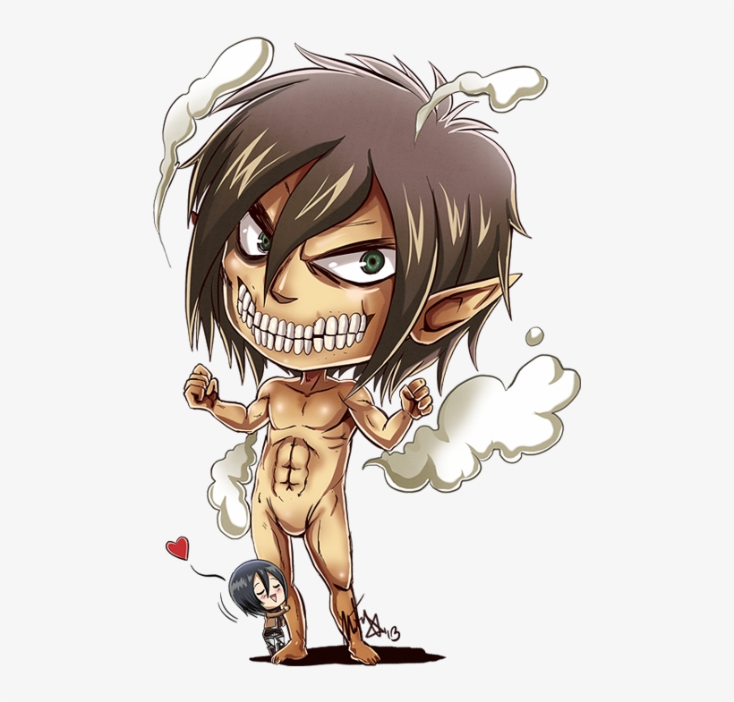 Eren Yeager Mikasa Ackermann Cartoon Facial Expression - Anime Shingeki No Kyojin Chibi, transparent png #1330086