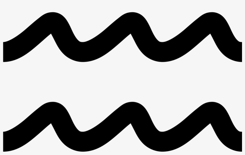 There Are Two Identical Smooth And Wavy Horizontal - Aquarius Png, transparent png #1330175