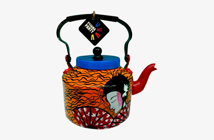 Japanese Cherry Blossom Geisha Kettle By Www - Sleepover, transparent png #1330216