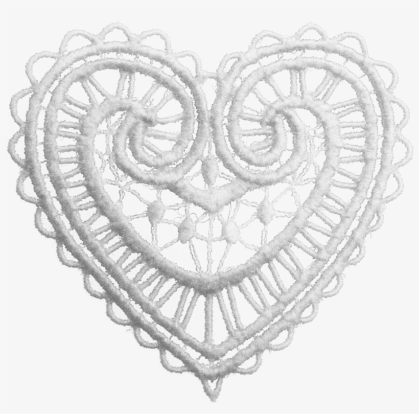 White Lace Heart Clip Art, transparent png #1330232