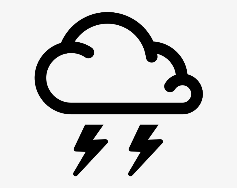 Simple Weather Icons2 Thunderstorms - Weather Icons Vector Png, transparent png #1330737