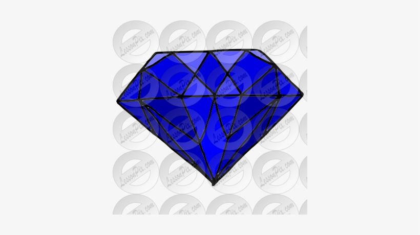 Diamond Clipart Sapphire - Clip Art, transparent png #1330745