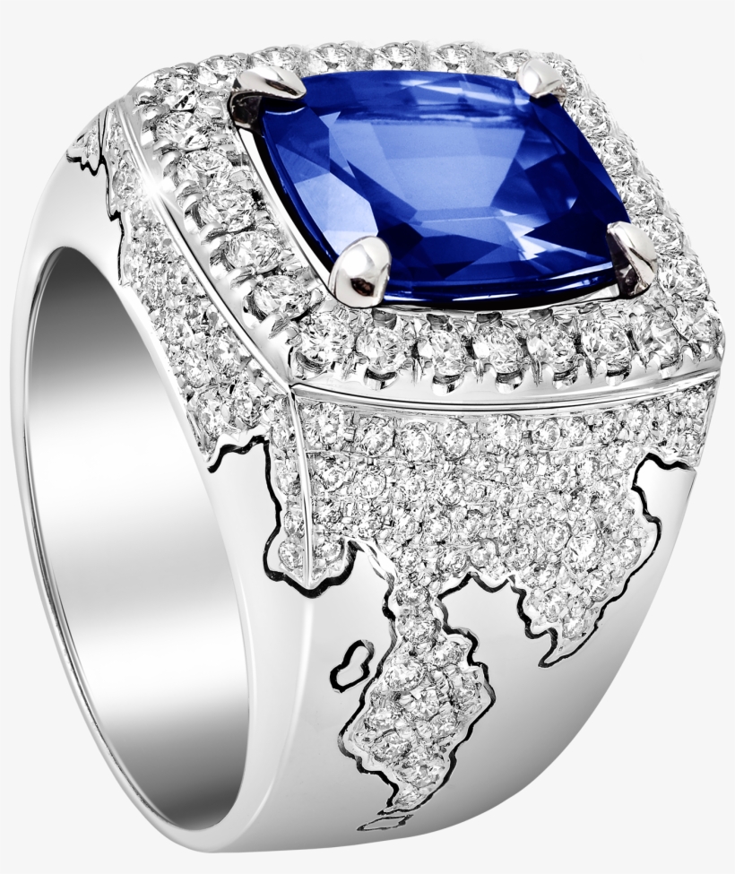 Conqueror Square Blue Sapphire Ring - Engagement Ring, transparent png #1331077