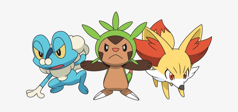 Kalos Starters Xy Anime - Pokemon 5th Gen Starters, transparent png #1331078