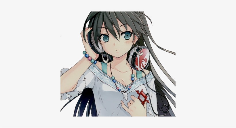 Anime Girl With Headphones Render By Feary Bad Day-d5slag2 - Anime Girl With Headphones, transparent png #1331199