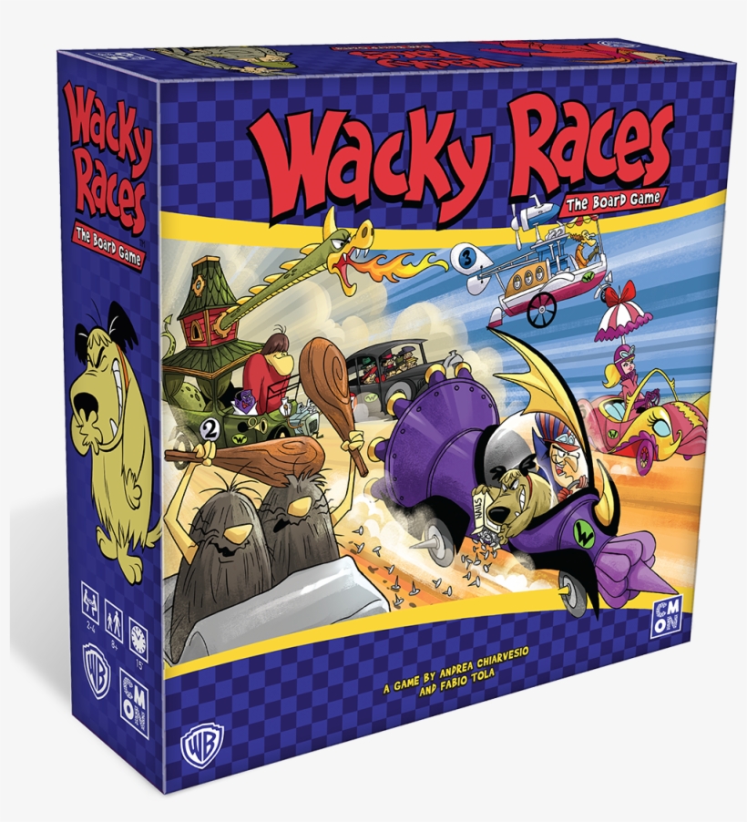 Dick Dastardly And Muttley Will Be Jumping In The Cardboard - Wacky Races Board Game Cmon, transparent png #1331231